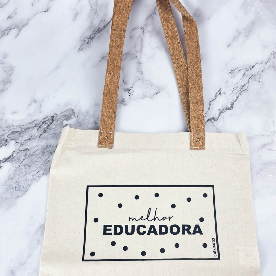 Saco Melhor Educadora - Cutxi Cutxi - Presentes Personalizados