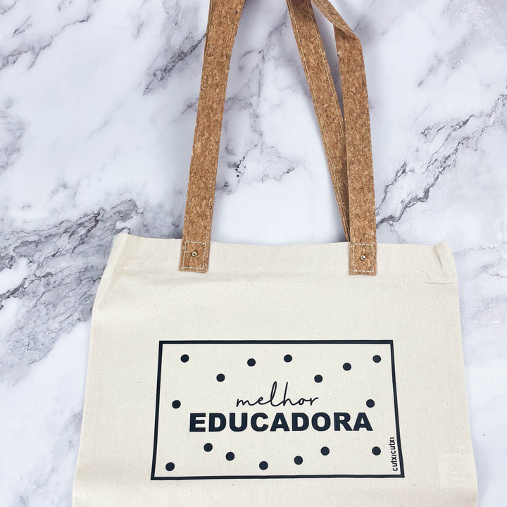 Saco Melhor Educadora - Cutxi Cutxi - Presentes Personalizados