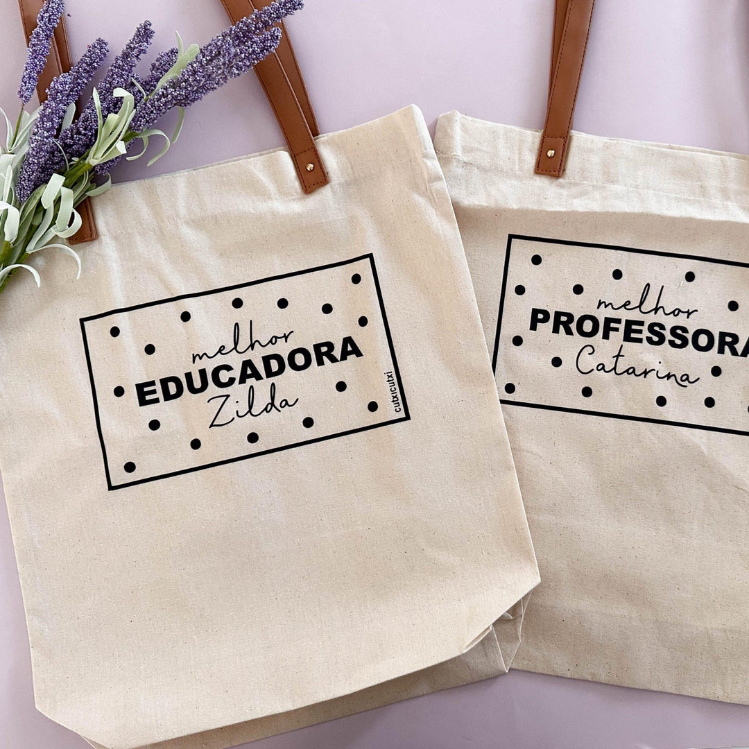 Saco Melhor Educadora - Cutxi Cutxi - Presentes Personalizados