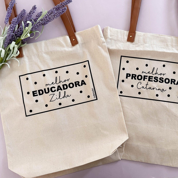Saco Melhor Educadora - Cutxi Cutxi - Presentes Personalizados