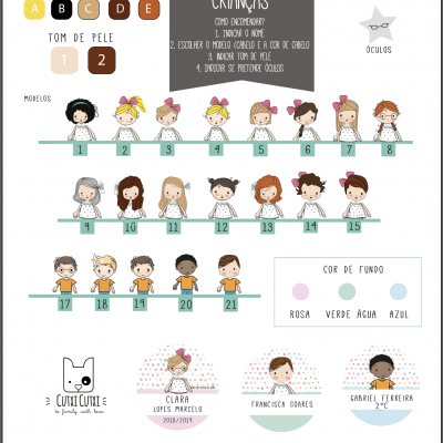 Saco Personalizados com o Nome e Ilustração (Regresso às aulas) - Cutxi Cutxi - Presentes Personalizados
