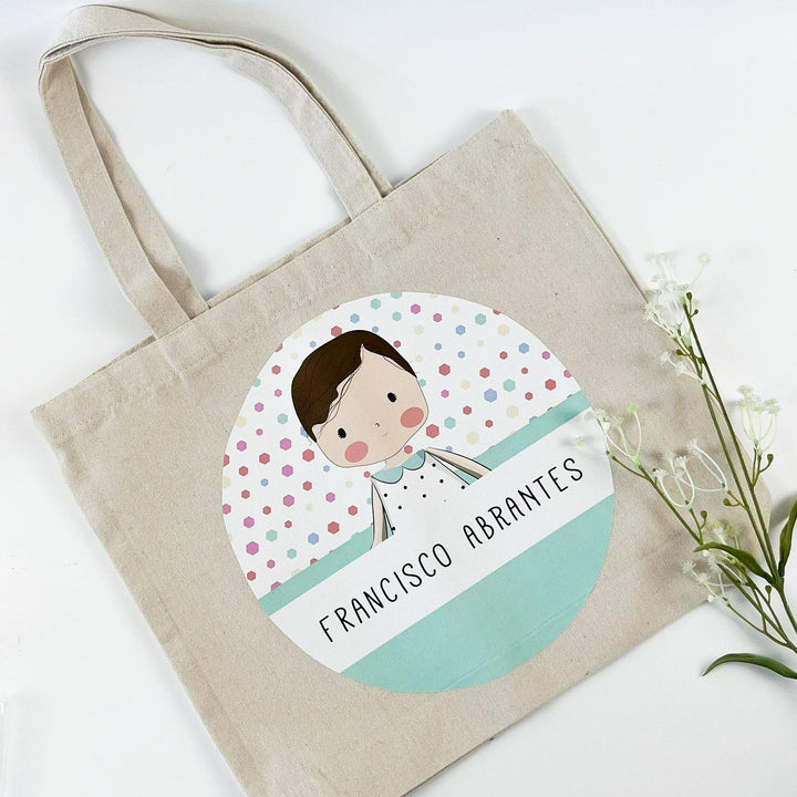 Saco Personalizados com o Nome e Ilustração (Regresso às aulas) - Cutxi Cutxi - Presentes Personalizados
