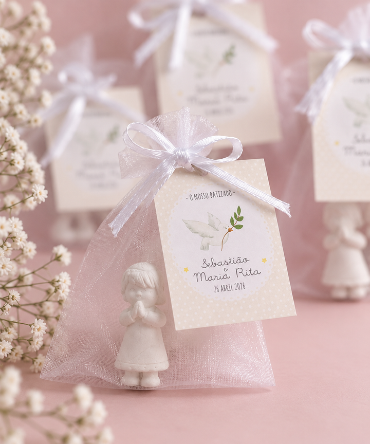 Scented Plaster Holy Figurine | Christening Keepsake
