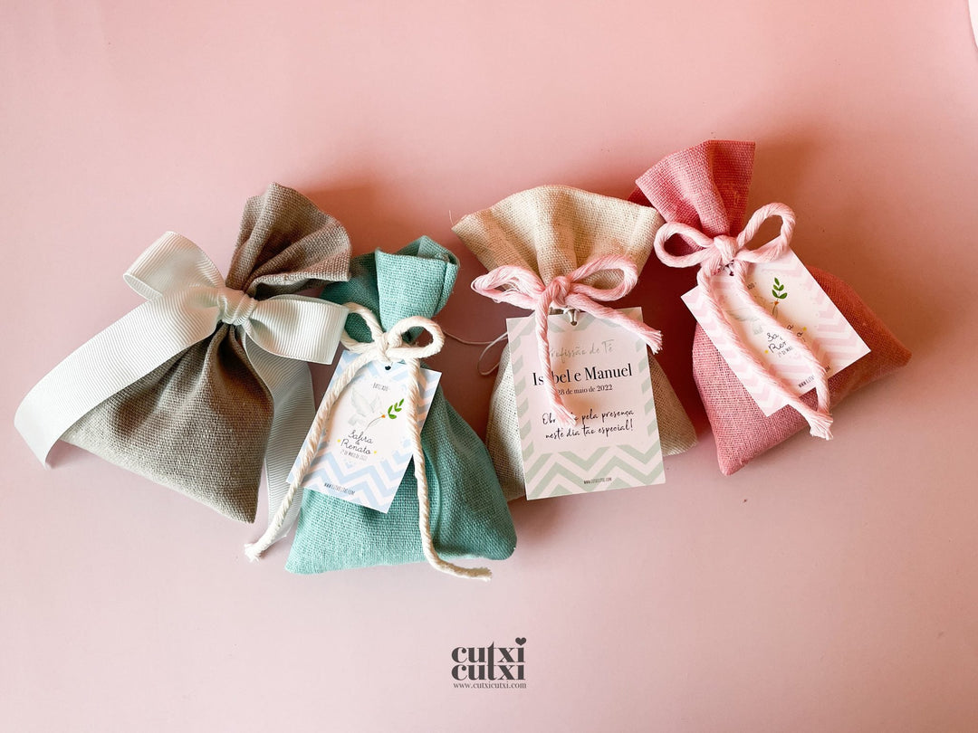 Saquinho perfumado aroma Floral - Lembrança Casamento - Cutxi Cutxi - Presentes Personalizados
