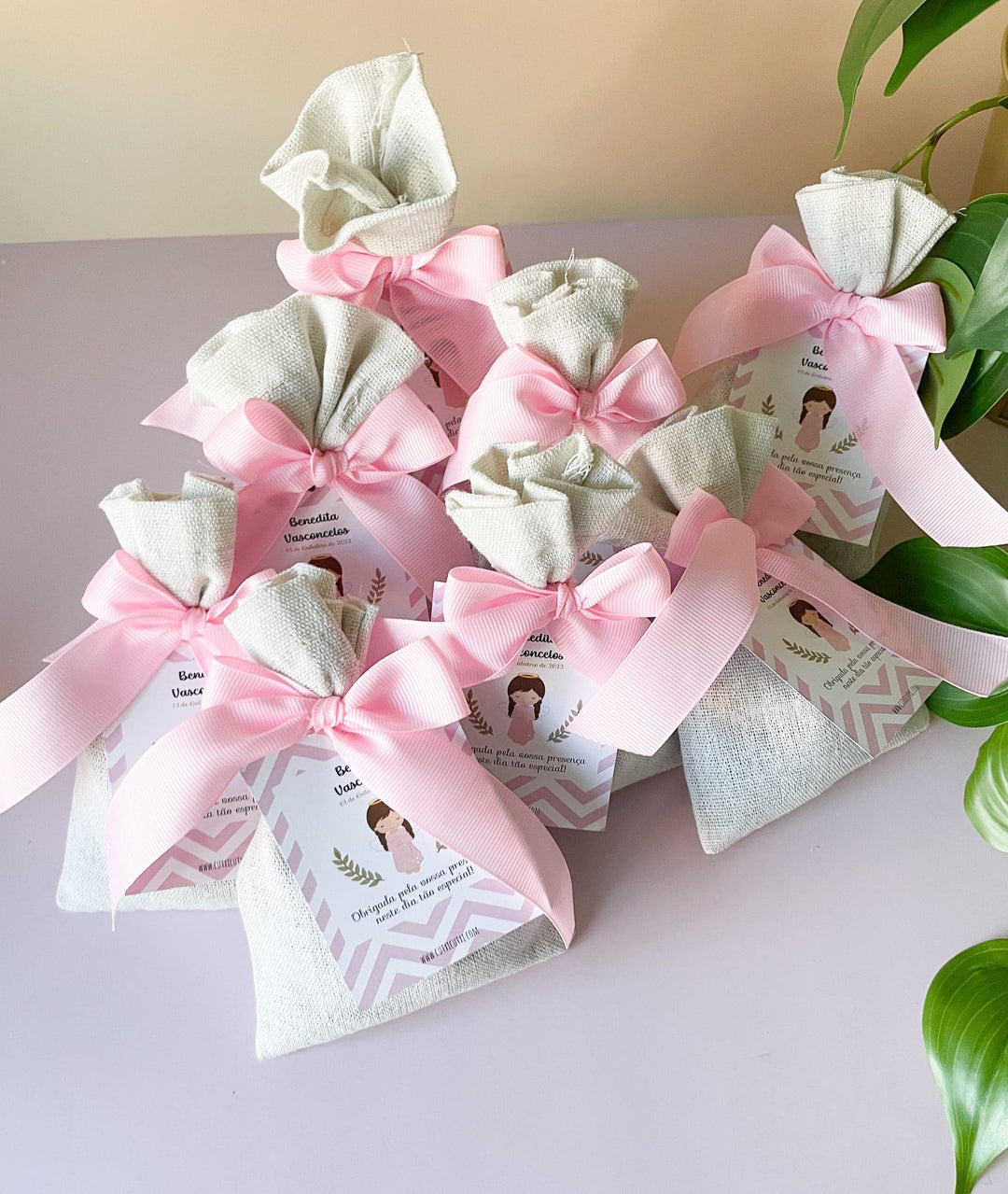 Saquinho Perfumado aroma Floral - Lembrança Primeira Comunhão - Cutxi Cutxi - Presentes Personalizados