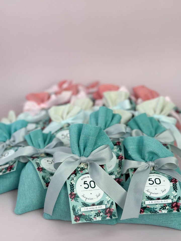Saquinho perfumado aroma Floral - Lembrança Casamento