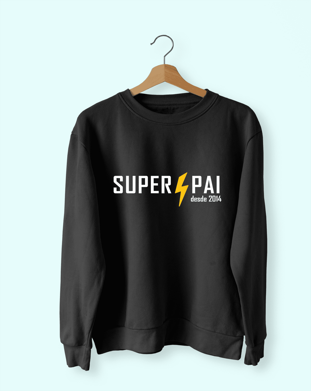 sweat preta dia do pai super heroi