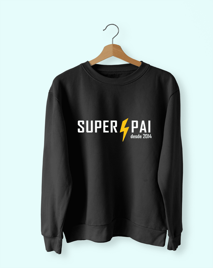 sweat preta dia do pai super heroi