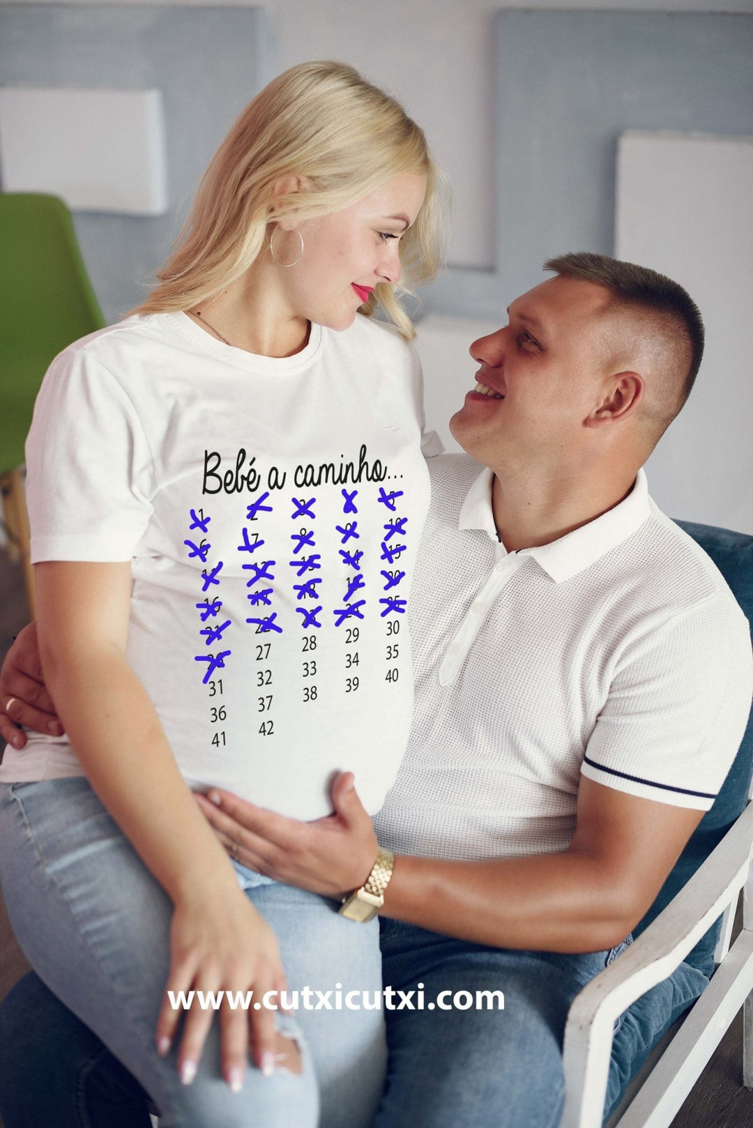 T-shirt A Minha Barriga de Grávida - Cutxi Cutxi - Presentes Personalizados