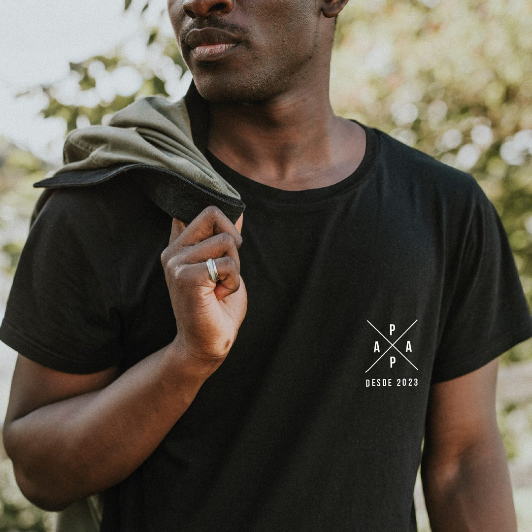 T-Shirt Cross PAPÁ Desde... Moderna e Cheia de Significado! - Cutxi Cutxi - Presentes Personalizados