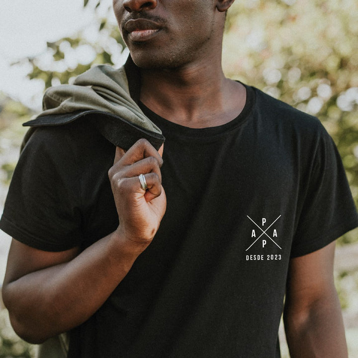 T-Shirt Cross PAPÁ Desde... Moderna e Cheia de Significado! - Cutxi Cutxi - Presentes Personalizados