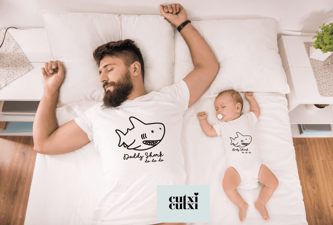 T-shirt Daddy Shark, do do do - Cutxi Cutxi - Presentes Personalizados
