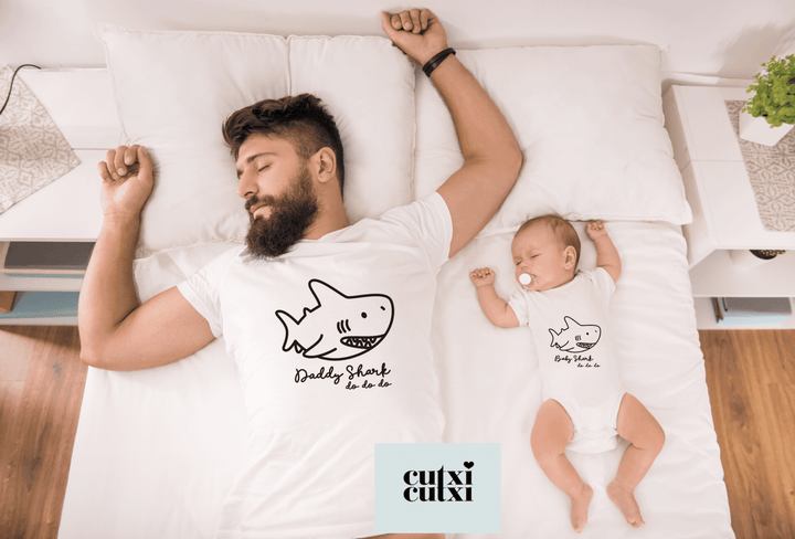 T-shirt Daddy Shark, do do do - Cutxi Cutxi - Presentes Personalizados