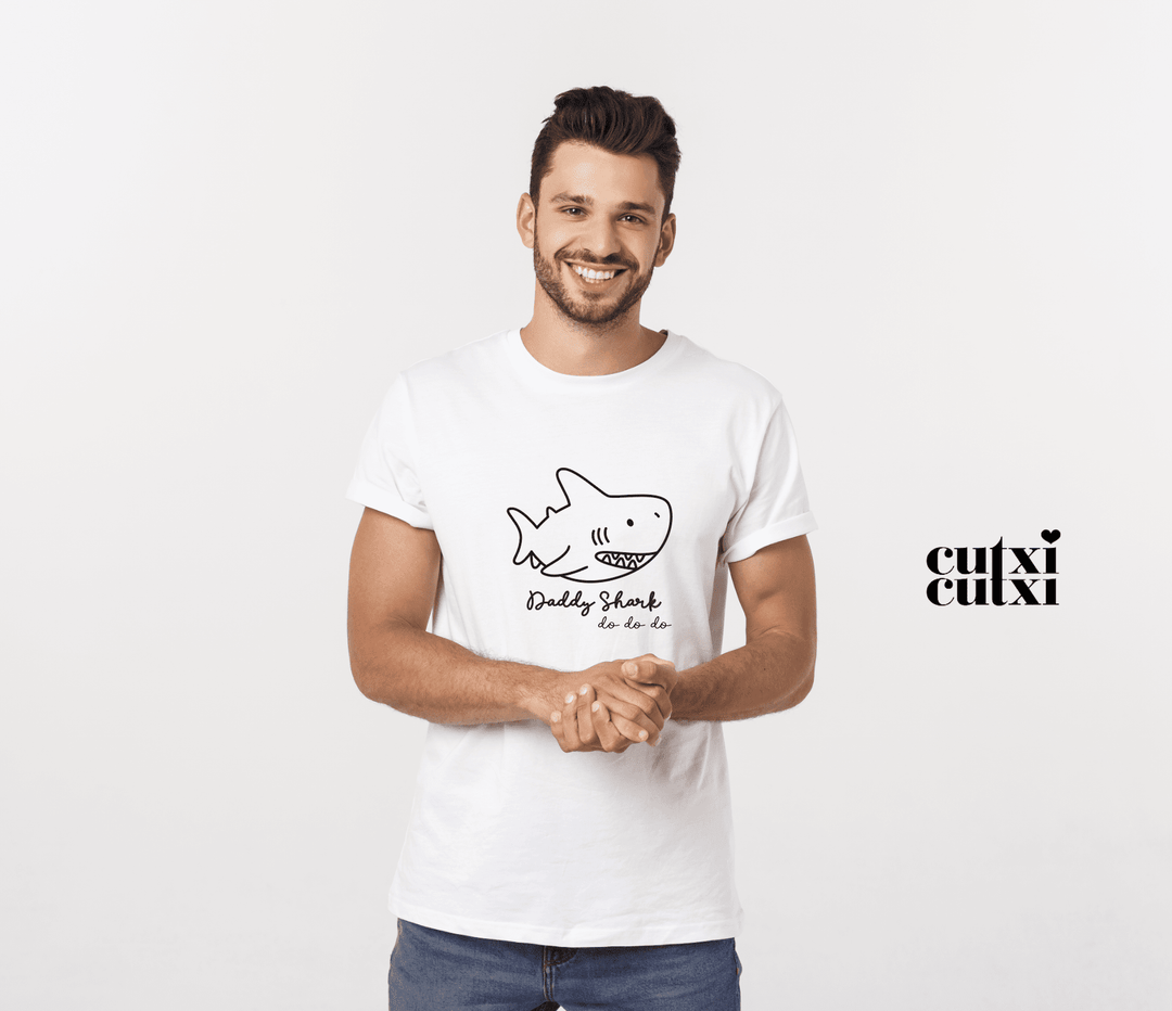T-shirt Daddy Shark, do do do - Cutxi Cutxi - Presentes Personalizados