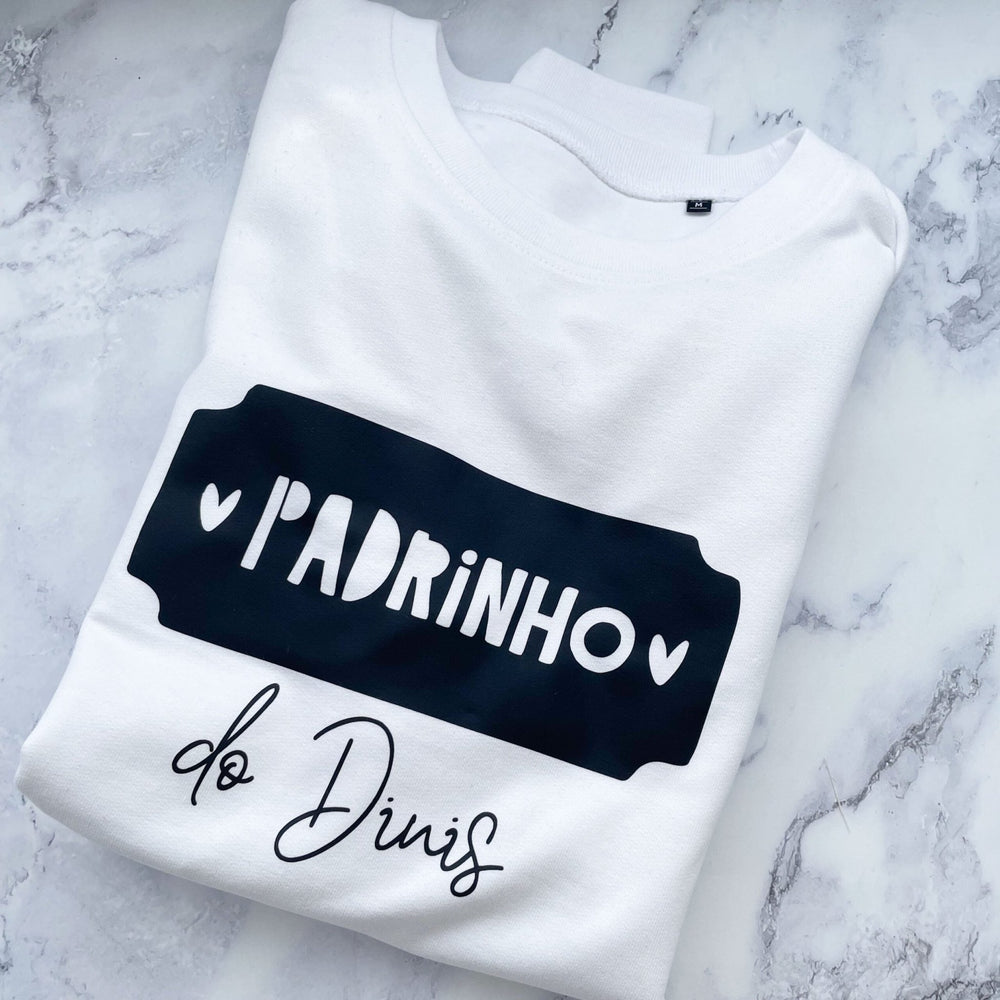 T-shirt DOODLE Padrinho personalizada com nome - Cutxi Cutxi - Presentes Personalizados