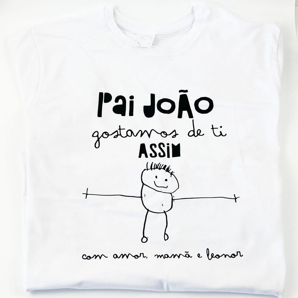 T-shirt GOSTO de TI ASSIM - Presente Pai - Cutxi Cutxi - Presentes Personalizados