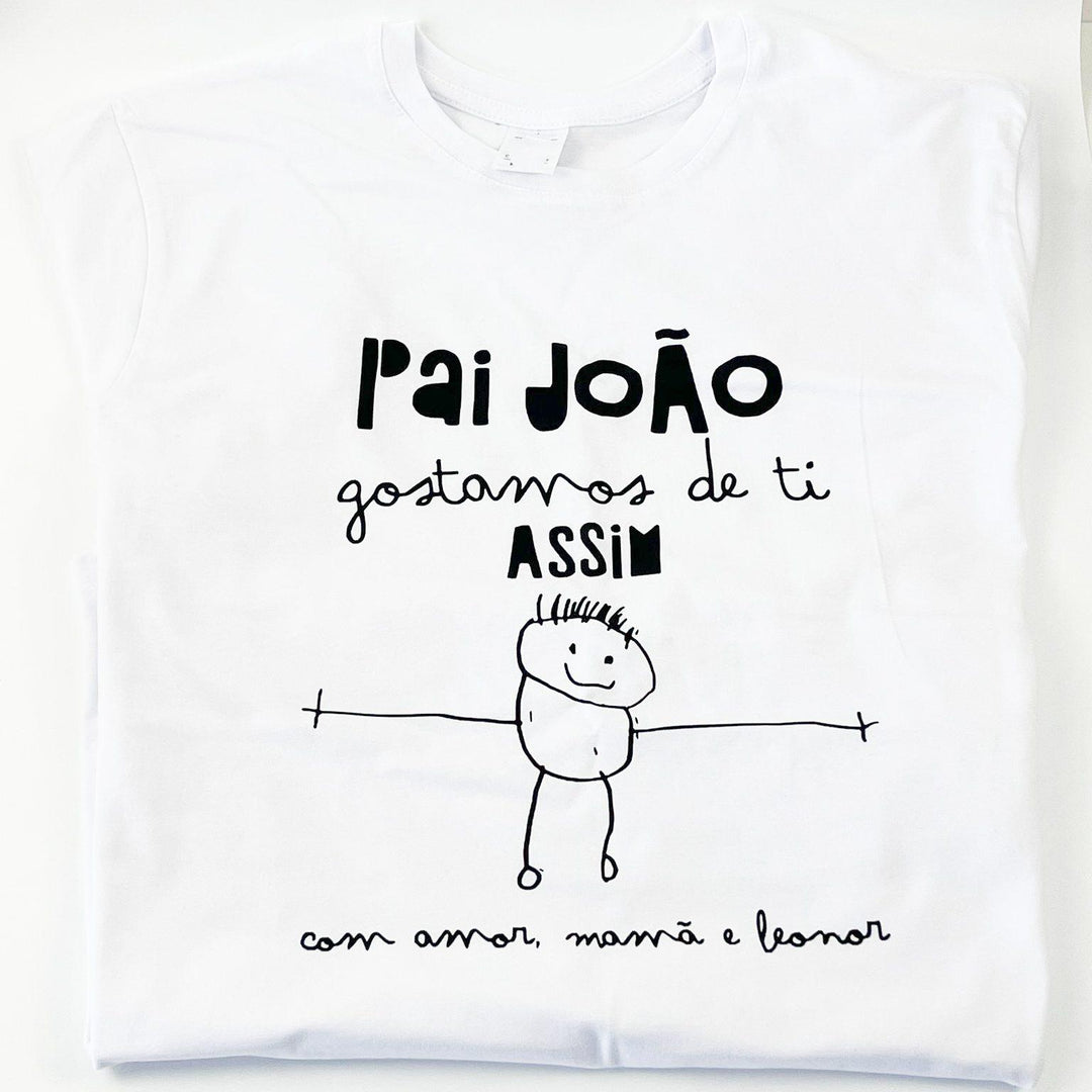 T-shirt GOSTO de TI ASSIM - Presente Pai - Cutxi Cutxi - Presentes Personalizados