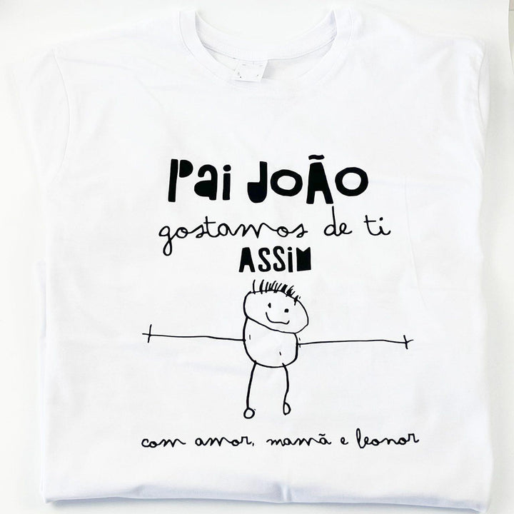 T-shirt GOSTO de TI ASSIM - Presente Pai - Cutxi Cutxi - Presentes Personalizados