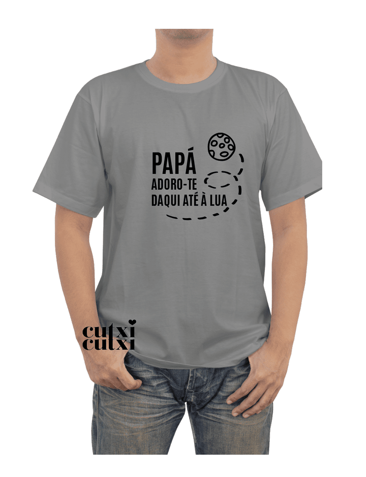 T-shirt Gosto de ti daqui até à lua - Cutxi Cutxi - Presentes Personalizados