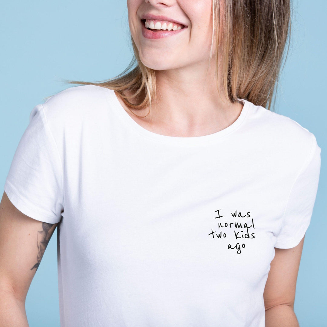 T-shirt I was NORMAL x Kids Ago - Cutxi Cutxi - Presentes Personalizados
