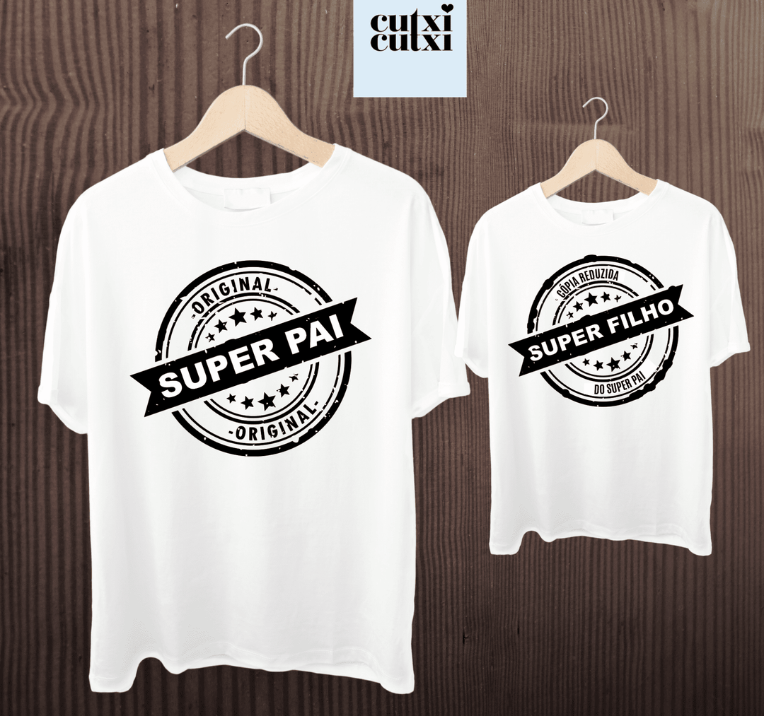 T-shirt Original Super Pai - Cutxi Cutxi - Presentes Personalizados