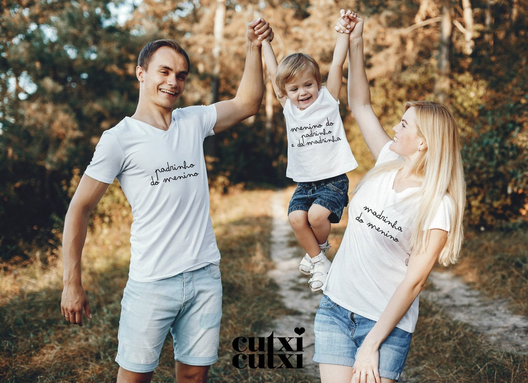 T-shirt ou Camisola Padrinho ou Madrinha - Cutxi Cutxi - Presentes Personalizados