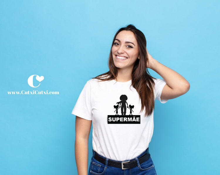T-shirt ou Camisola Super Mãe ou Avó (Sugestão Presente) - Cutxi Cutxi - Presentes Personalizados