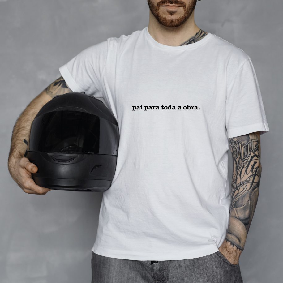 T-Shirt Pai Para Toda a Obra – O Clássico Para o Pai Que Resolve Tudo! - Cutxi Cutxi - Presentes Personalizados