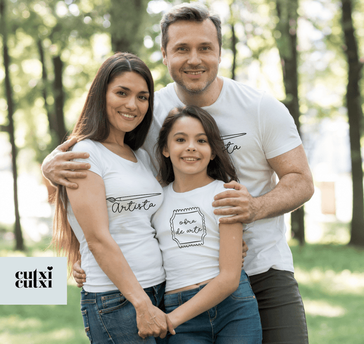 T-shirt para senhora "Artista" - Cutxi Cutxi - Presentes Personalizados