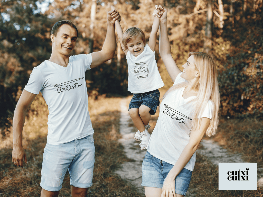 T-shirt para senhora "Artista" - Cutxi Cutxi - Presentes Personalizados