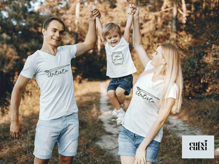 T-shirt para senhora "Artista" - Cutxi Cutxi - Presentes Personalizados
