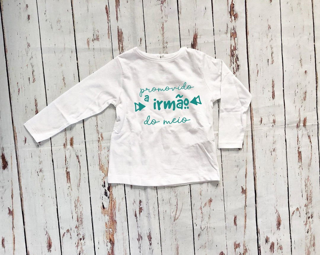 T-shirt Promovido a irmão/irmã - Cutxi Cutxi - Presentes Personalizados
