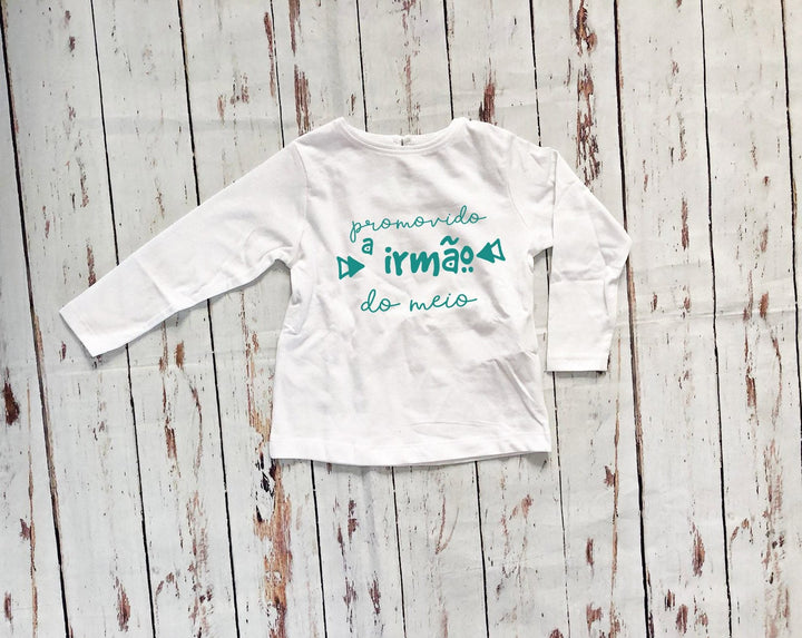 T-shirt Promovido a irmão/irmã - Cutxi Cutxi - Presentes Personalizados