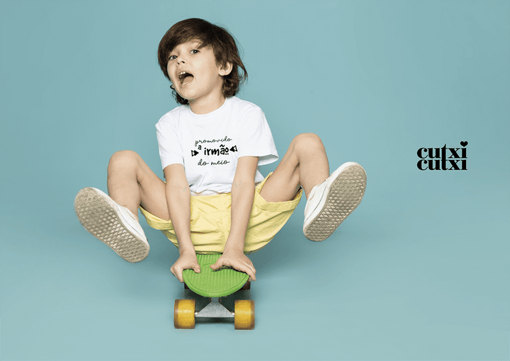 T-shirt Promovido a irmão/irmã - Cutxi Cutxi - Presentes Personalizados