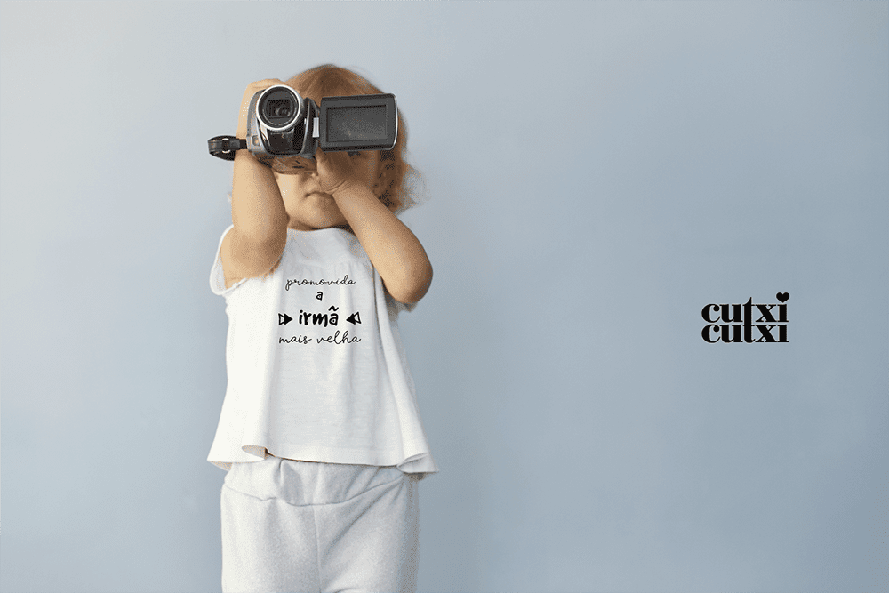 T-shirt Promovido a irmão/irmã - Cutxi Cutxi - Presentes Personalizados
