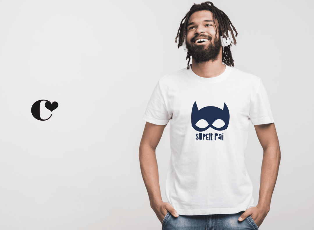 T-shirt Super Pai Batman - Cutxi Cutxi - Presentes Personalizados