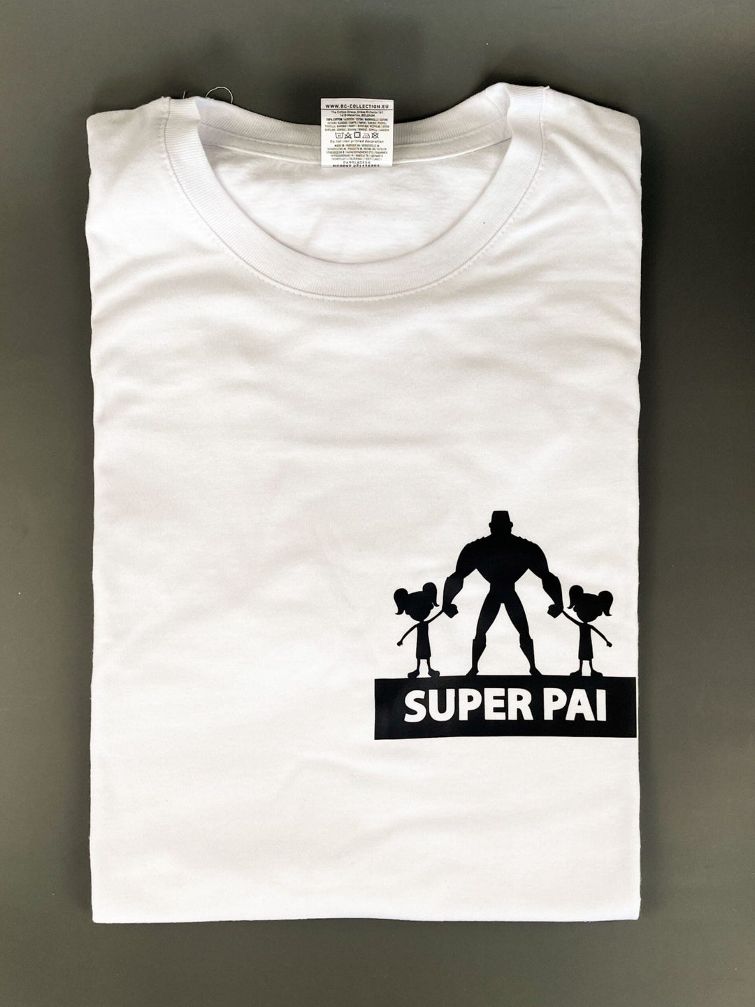T-shirt Super Pai e filho(s) - Cutxi Cutxi - Presentes Personalizados