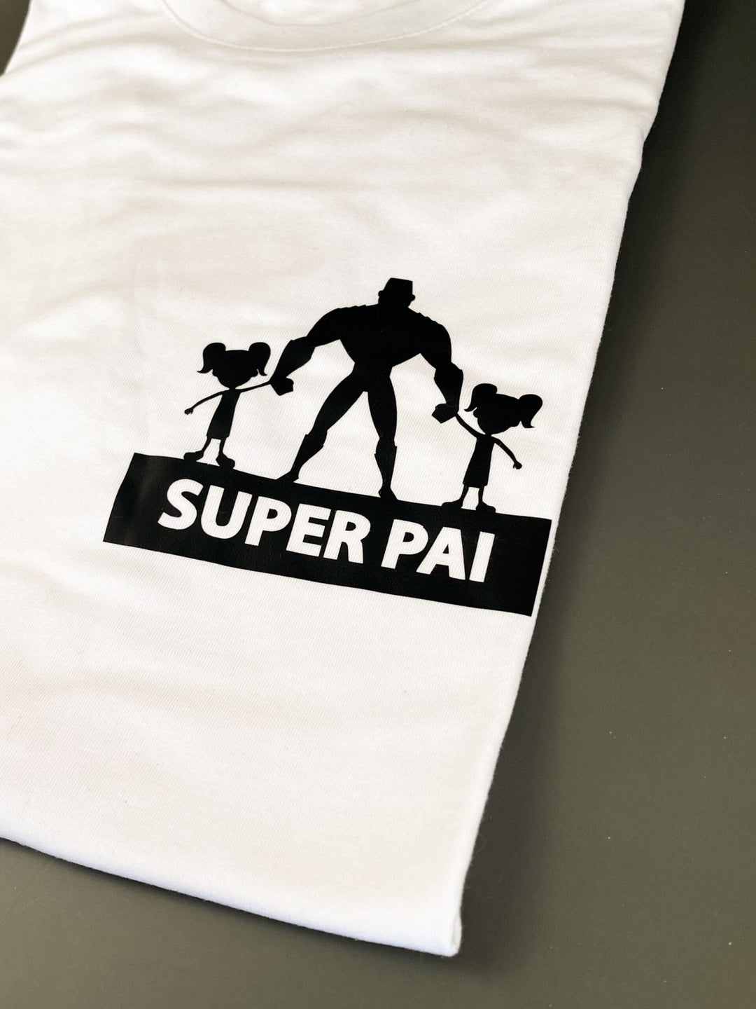 T-shirt Super Pai e filho(s) - Cutxi Cutxi - Presentes Personalizados