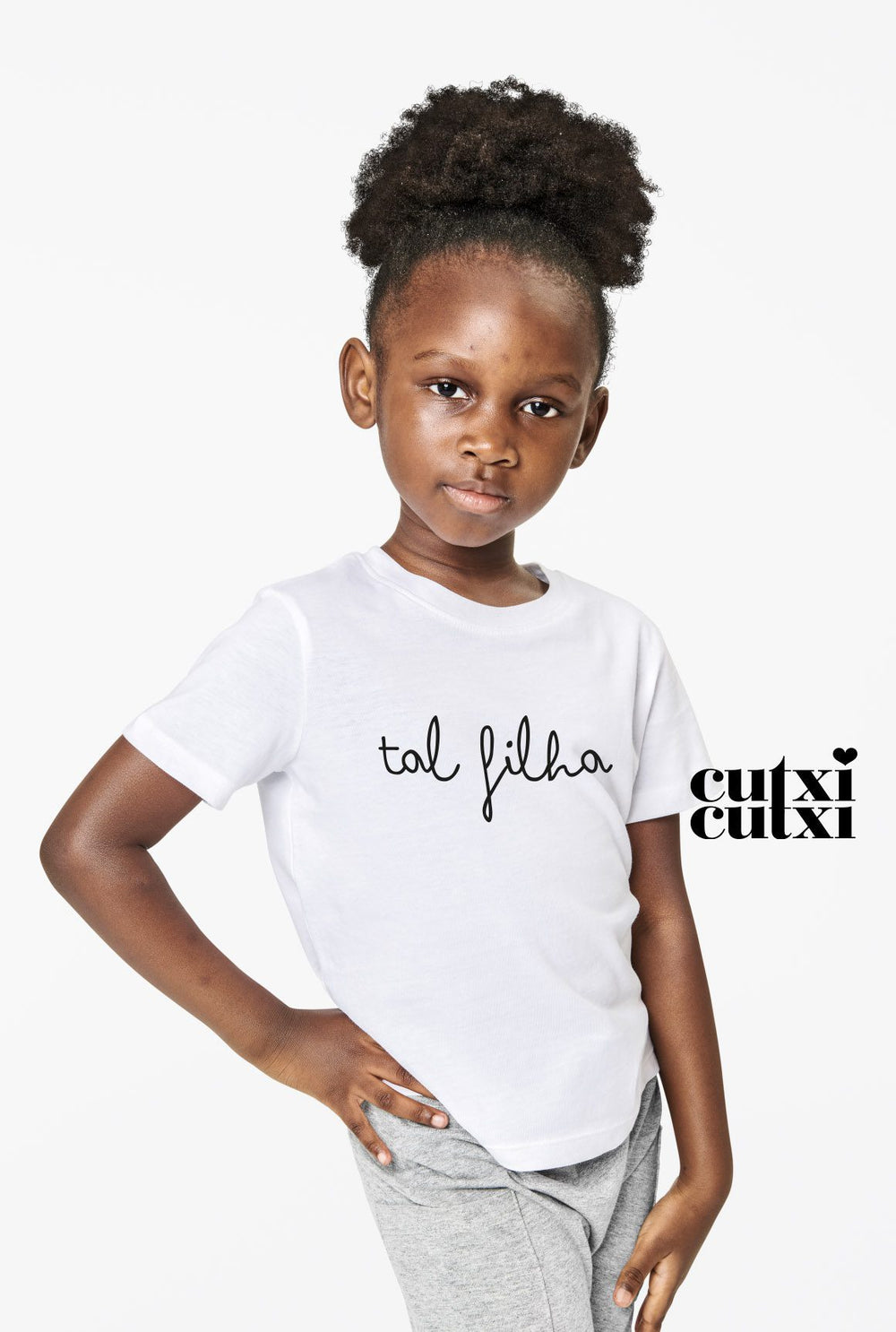 T-shirt ...tal filho ou tal filha - Cutxi Cutxi - Presentes Personalizados