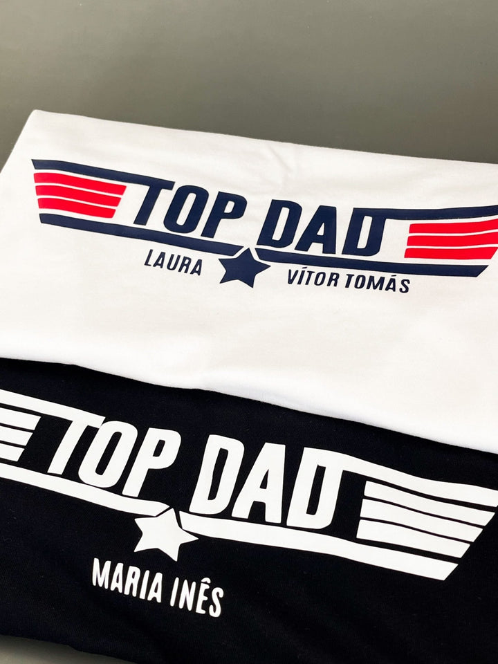 T-shirt TOP DAD | Presente Pai - Cutxi Cutxi - Presentes Personalizados