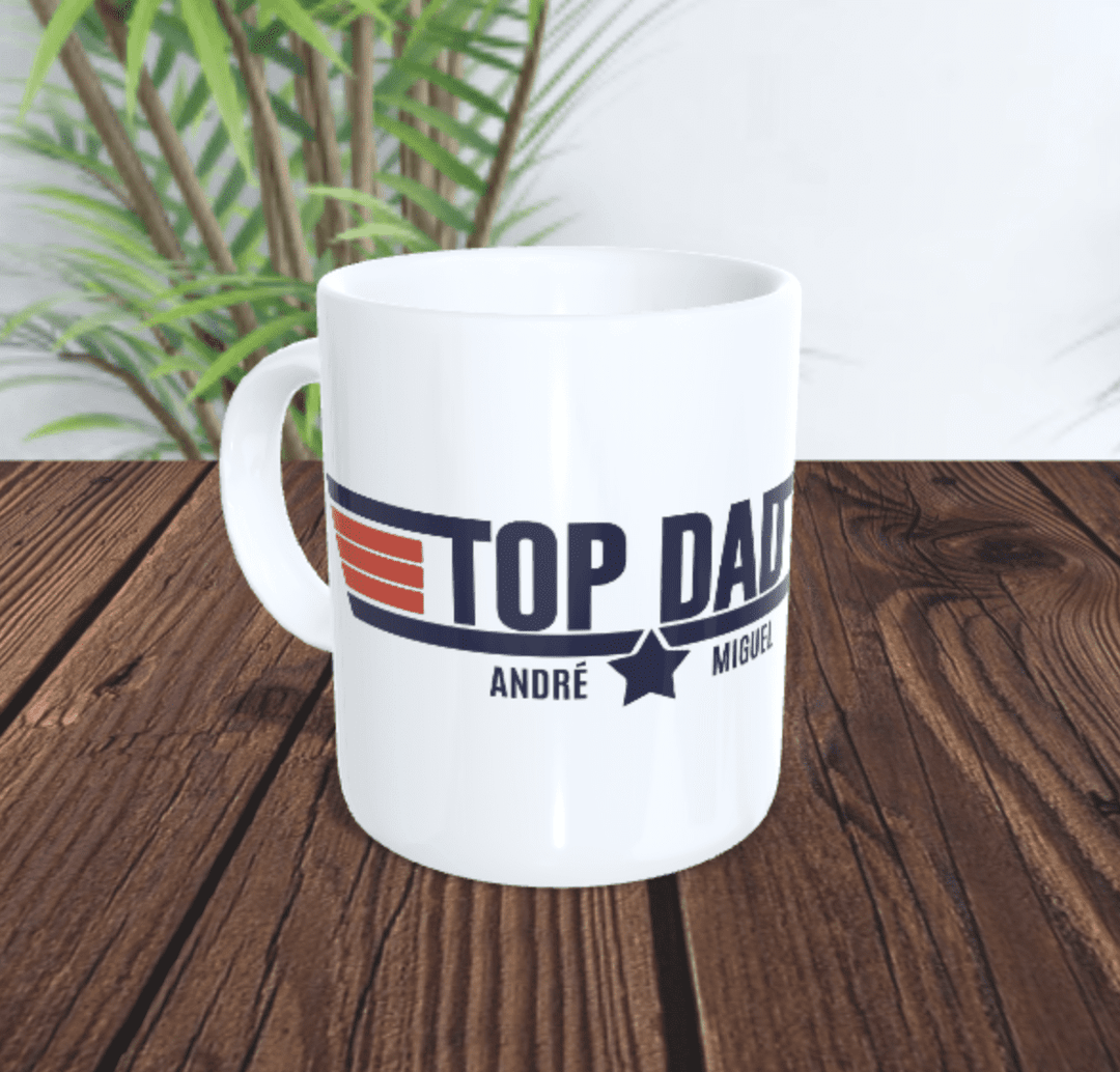 T-shirt TOP DAD | Presente Pai - Cutxi Cutxi - Presentes Personalizados