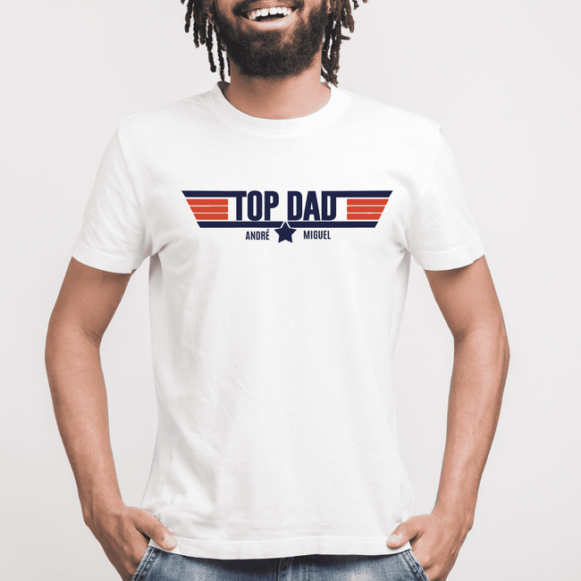 T-shirt TOP DAD | Presente Pai - Cutxi Cutxi - Presentes Personalizados