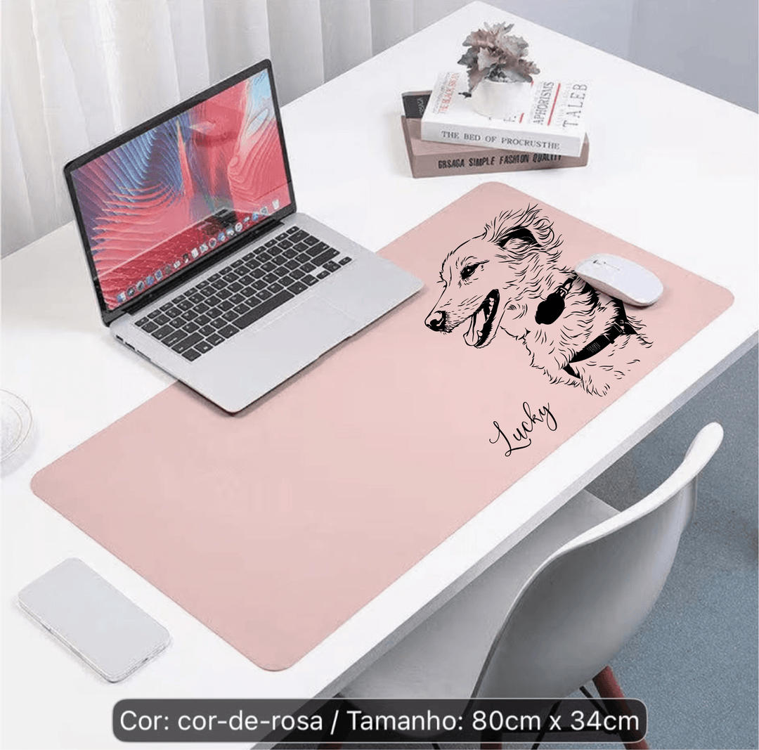 Tapete de Mesa Personalizado com Ilustração do Animal - Cutxi Cutxi - Presentes Personalizados