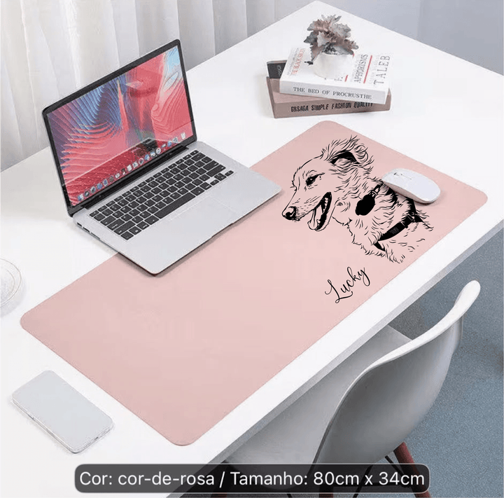 Tapete de Mesa Personalizado com Ilustração do Animal - Cutxi Cutxi - Presentes Personalizados