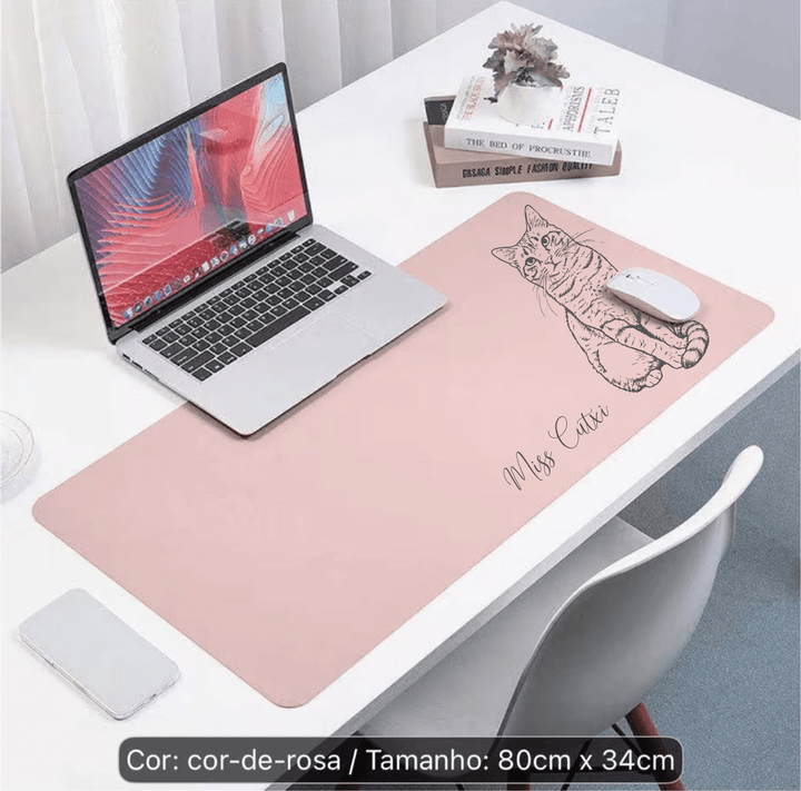 Tapete de Mesa Personalizado com Ilustração do Animal - Cutxi Cutxi - Presentes Personalizados