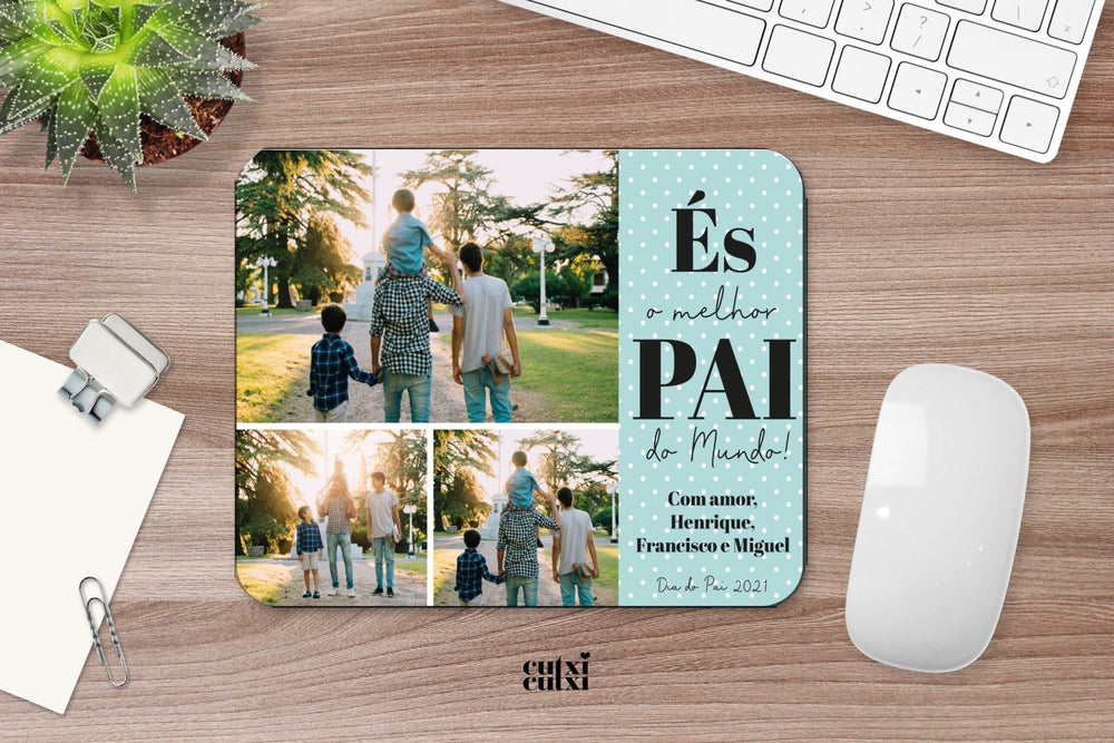 Tapete de Rato És o melhor Pai do mundo - Cutxi Cutxi - Presentes Personalizados