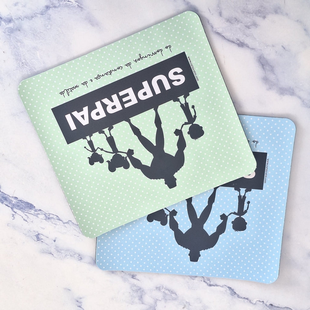 Tapete de Rato Super Poder (Pai | Avô | Tio) - Cutxi Cutxi - Presentes Personalizados