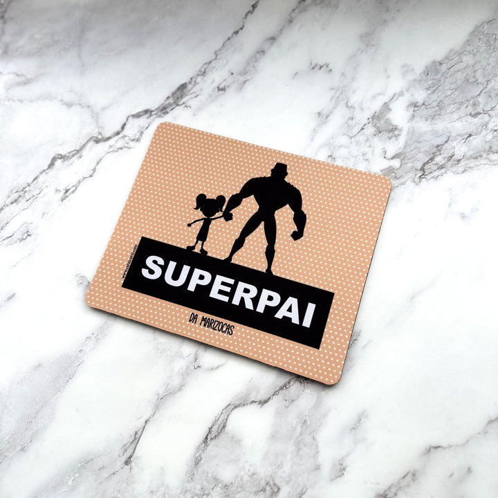 Tapete de Rato Super Poder (Pai | Avô | Tio) - Cutxi Cutxi - Presentes Personalizados