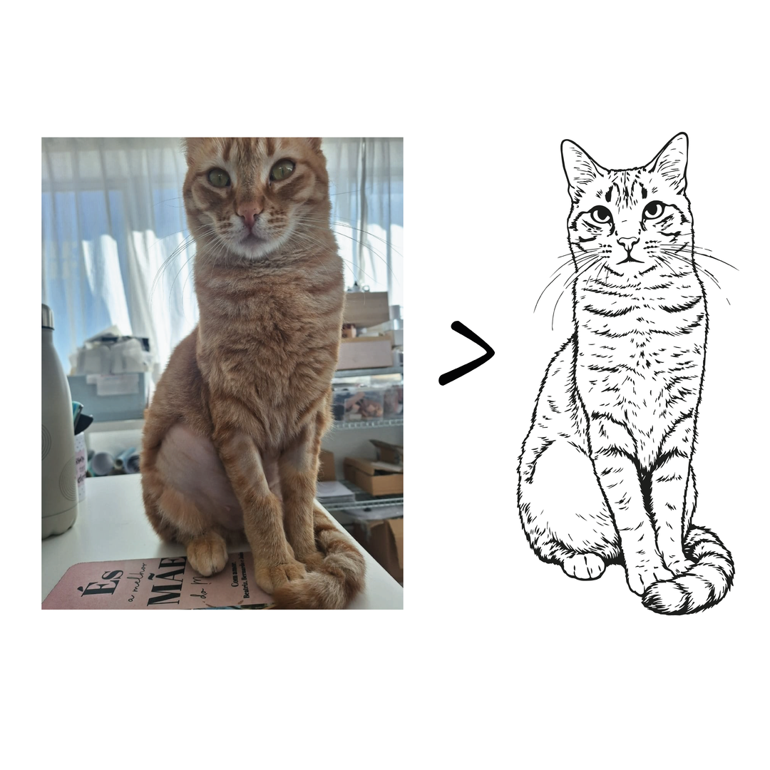 Tapete de Mesa Personalizado com Ilustração do Animal