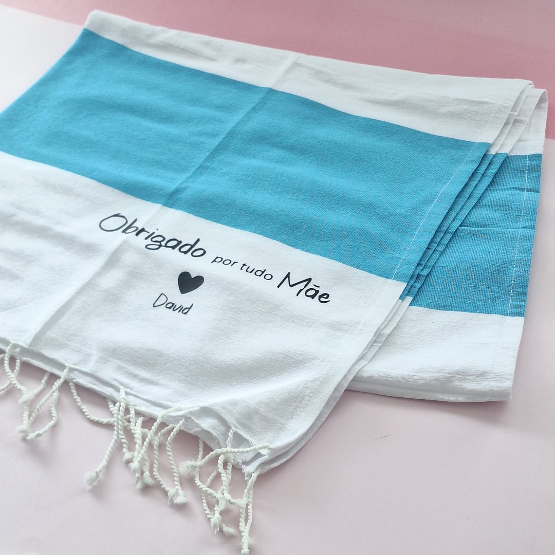 Toalha / Pareo de Verão Personalizada - Cutxi Cutxi - Presentes Personalizados